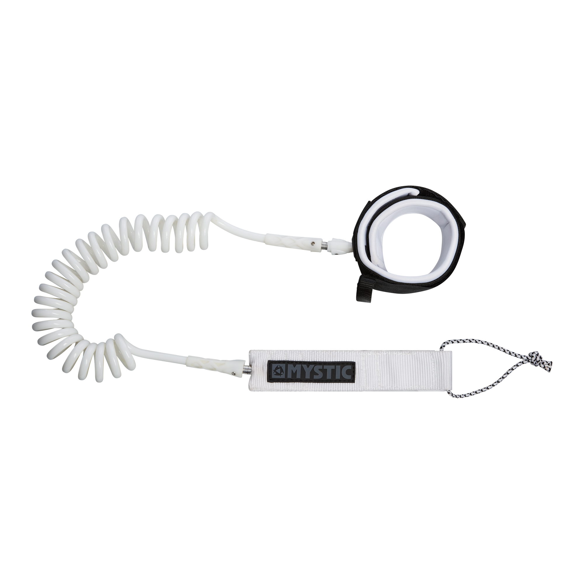 Coiled Board Leash White- 10ft