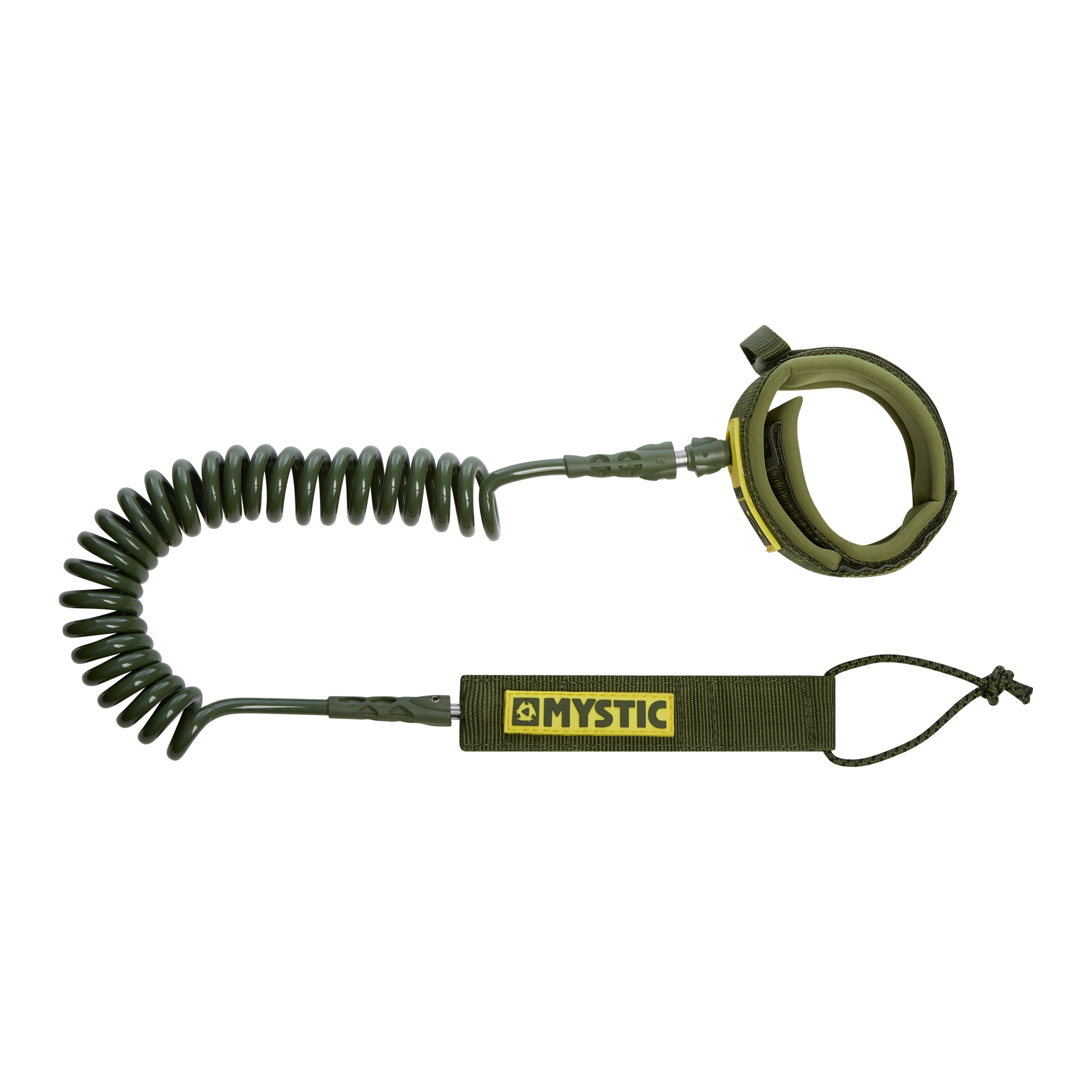 Coiled Board Leash Dark Leaf- 10ft
