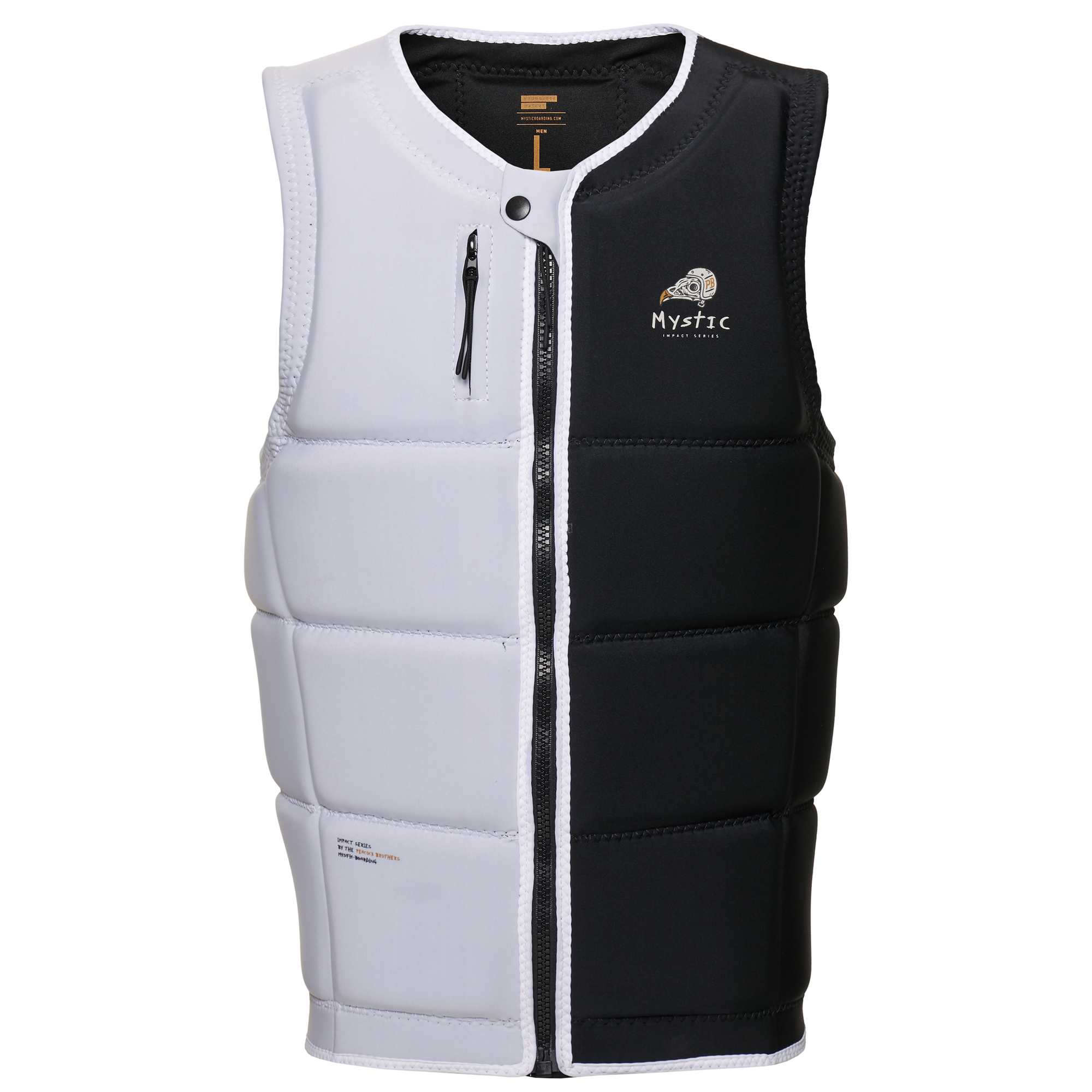 Mystic- PEACOCK Impact Vest- Front Zip- Double Sided