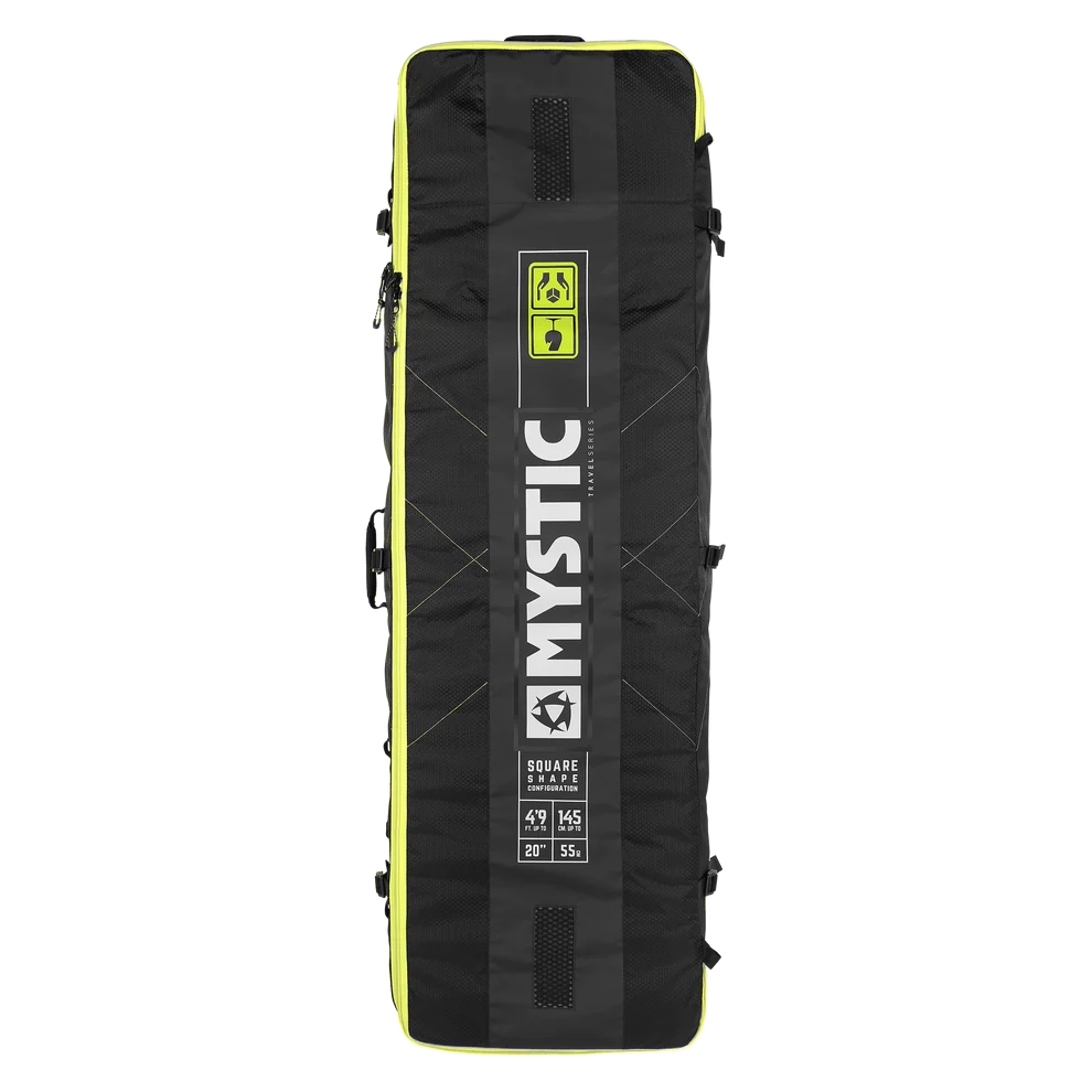 Mystic Elevate Square Board Bag- Lightweight with Wheels (Removable)