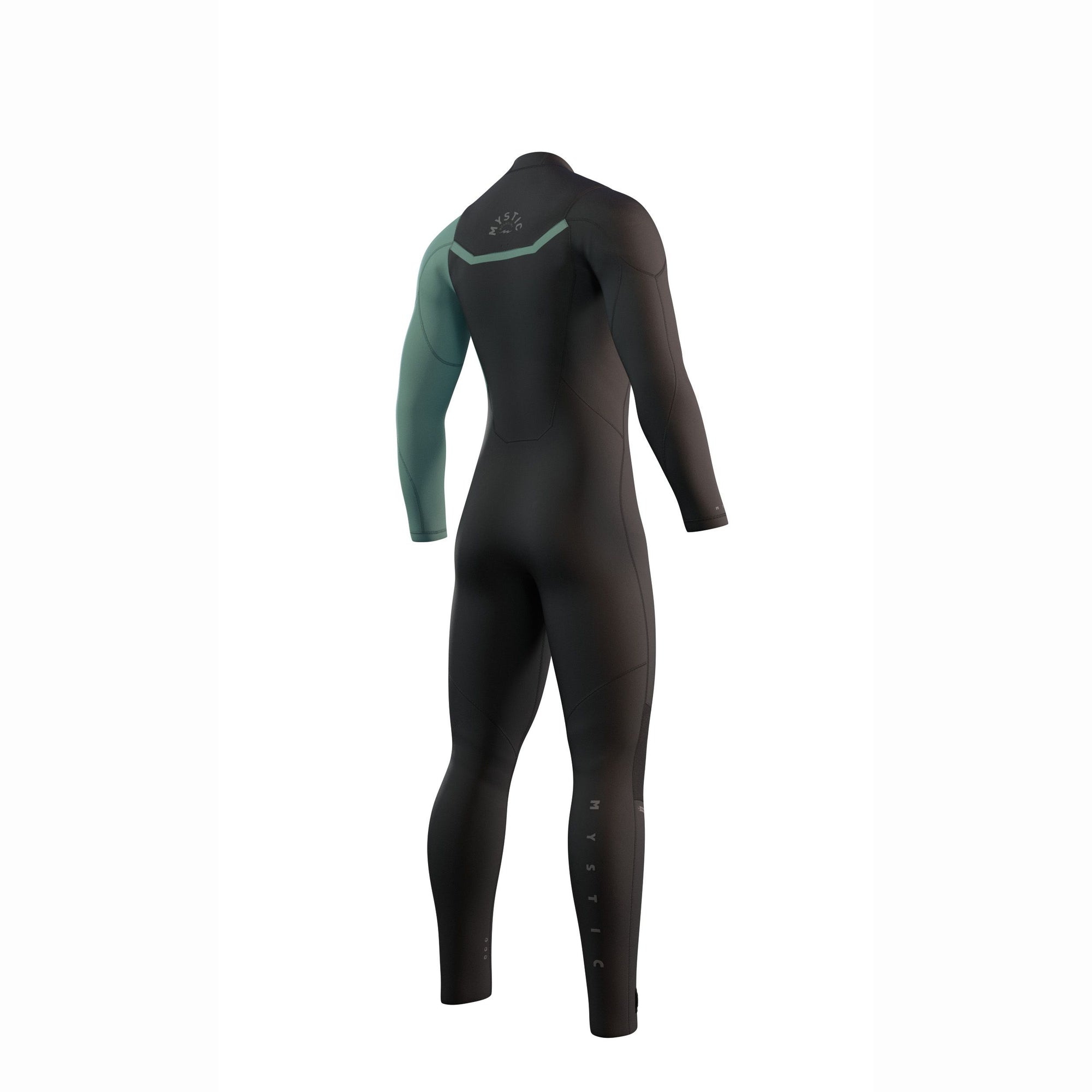 2022- Mystic- Mens Marshall Fullsuit 5/3mm Front Zip- Green