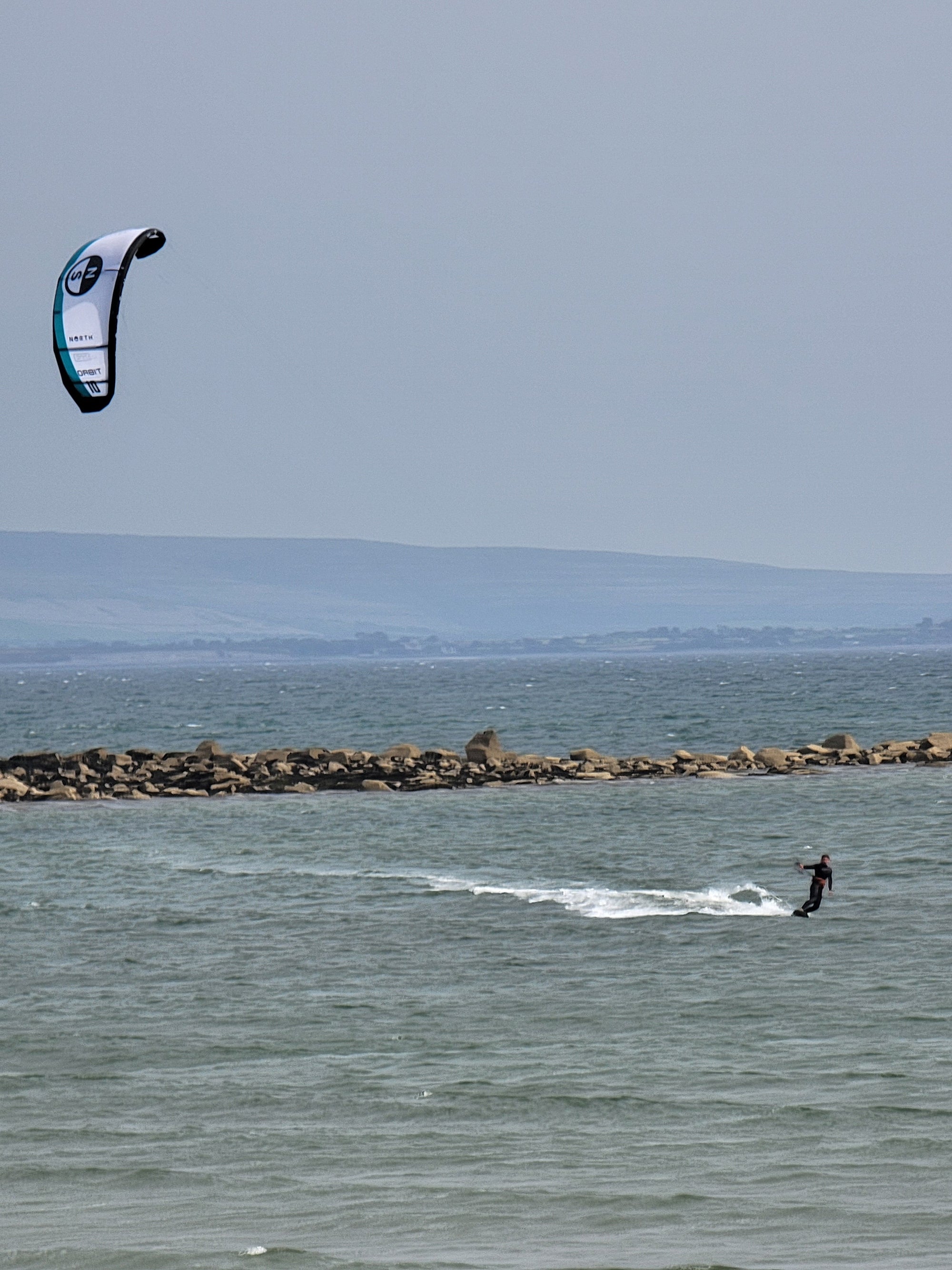 Kitesurfing at Silverstrand, Galway — an hour from Mayo