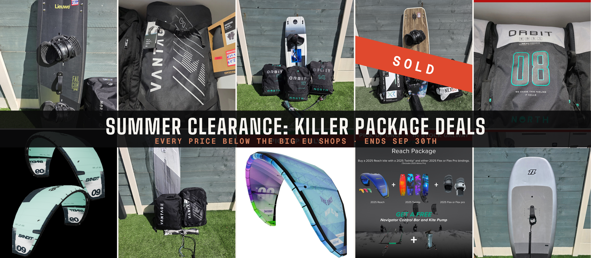 All the Summer Clearance killer package deals at Paddy in the Elements — Core package sold, more gear added, ends 30 September