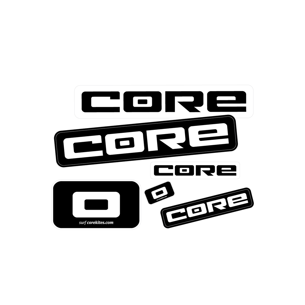 Core Kiteboarding Pleasure sticker set — Ireland