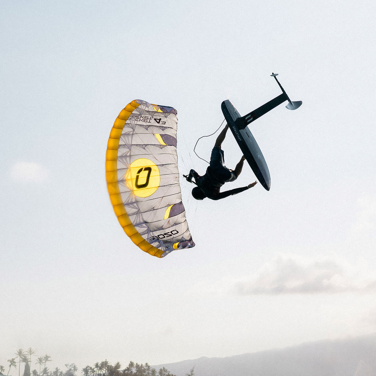 Ozone Pocket Rocket V2 Ultra-X floating in light wind