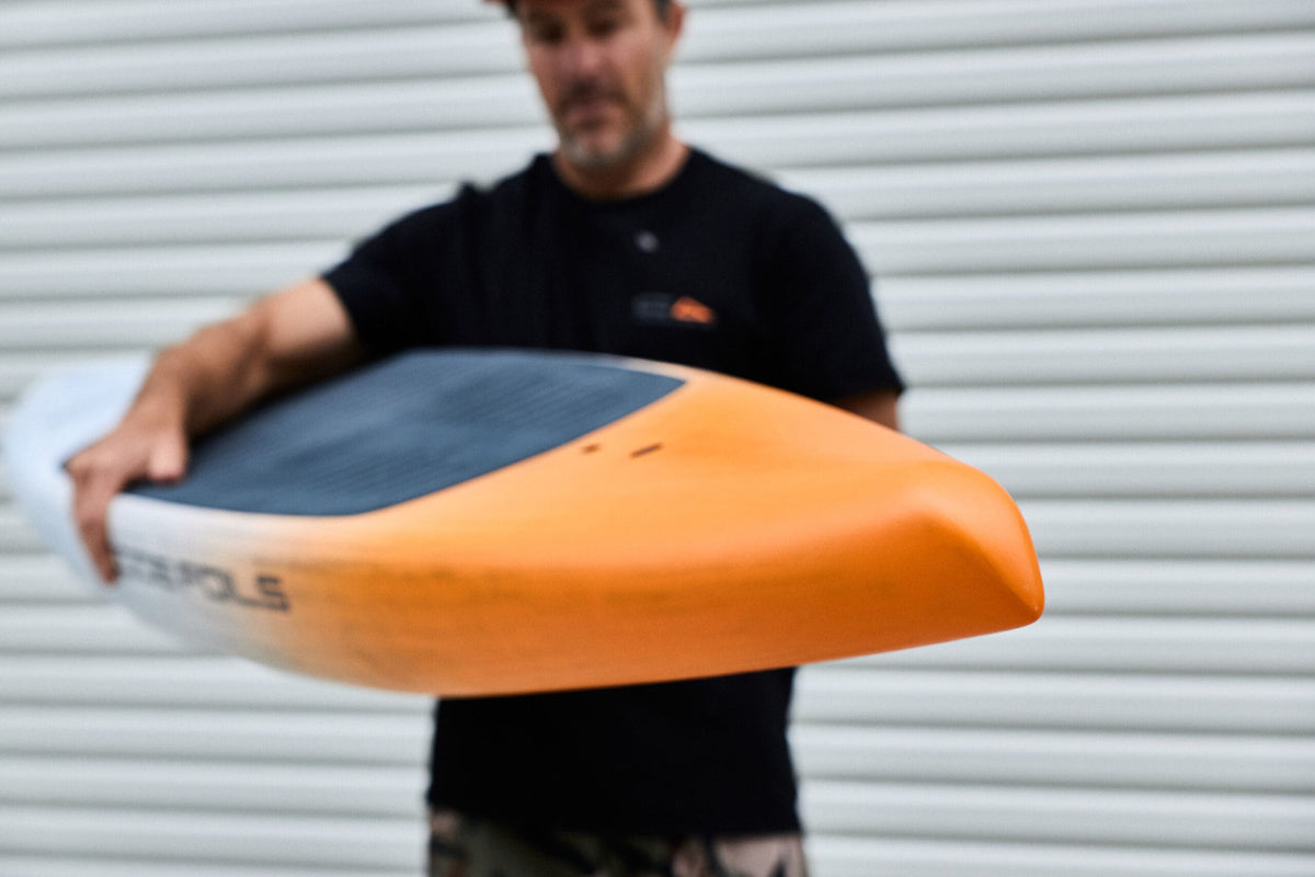 Code Foils Downwind SUP Board – rail