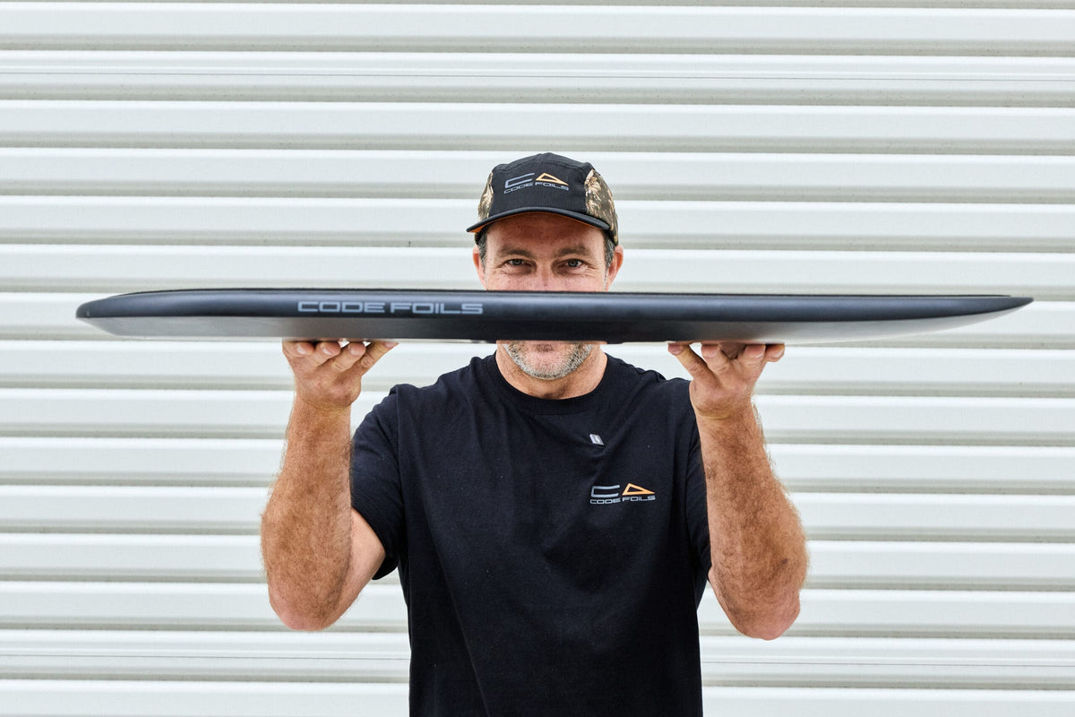 Code Foils Kanga board in hand