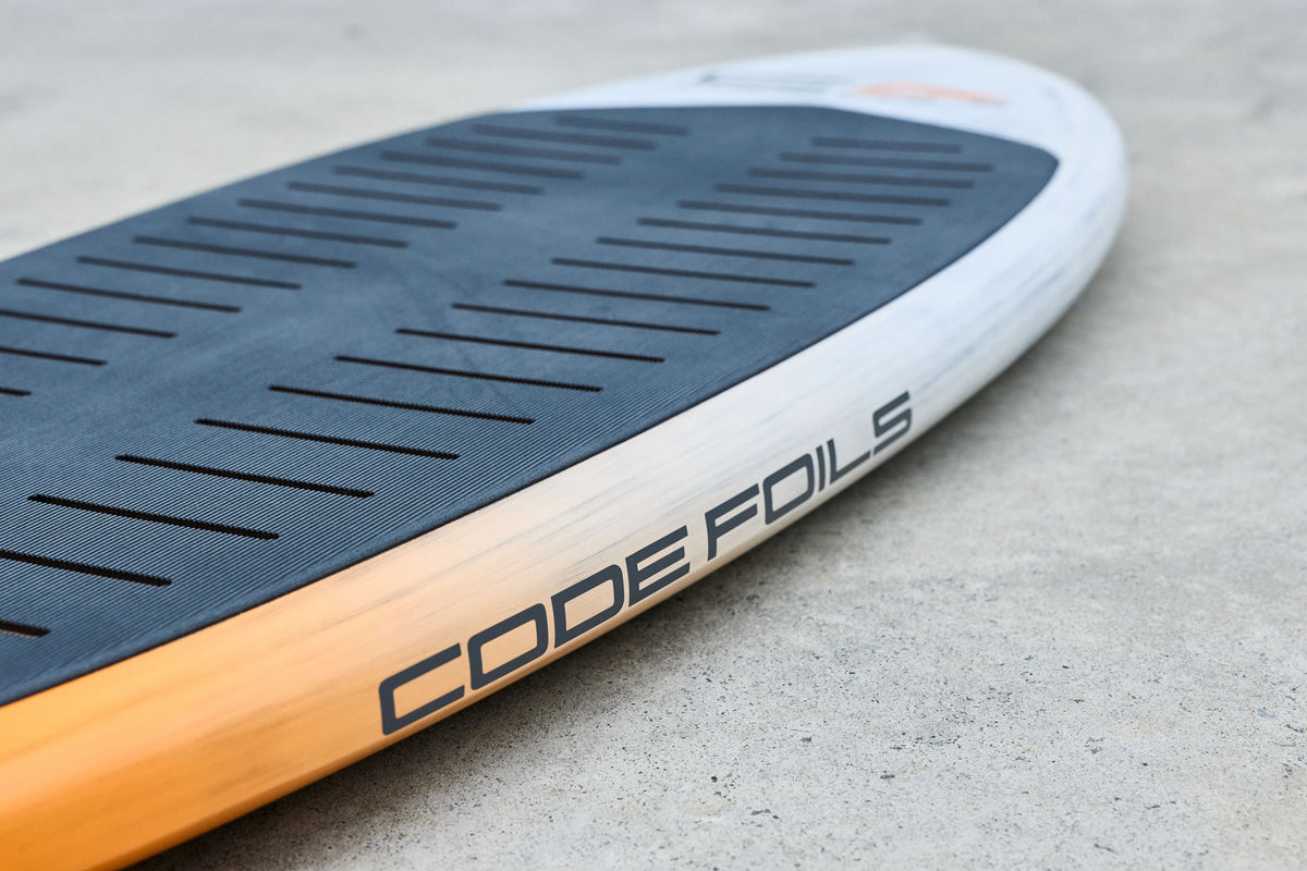 Code Foils Prone Board – deck pad detail