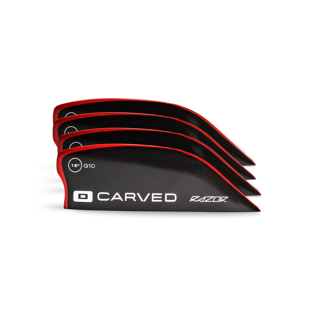 Core Carved Razor 3 Fin Set (4 pcs) — official Core product image