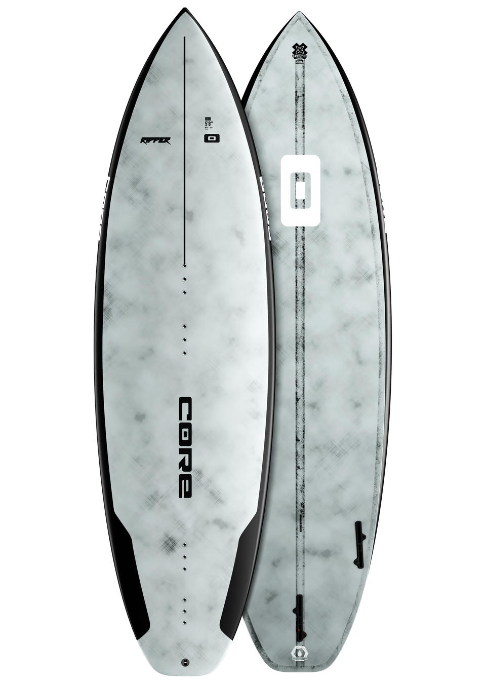 Core Ripper 6 surfboard top and bottom view — pre-order in Ireland from the approved CORE dealer