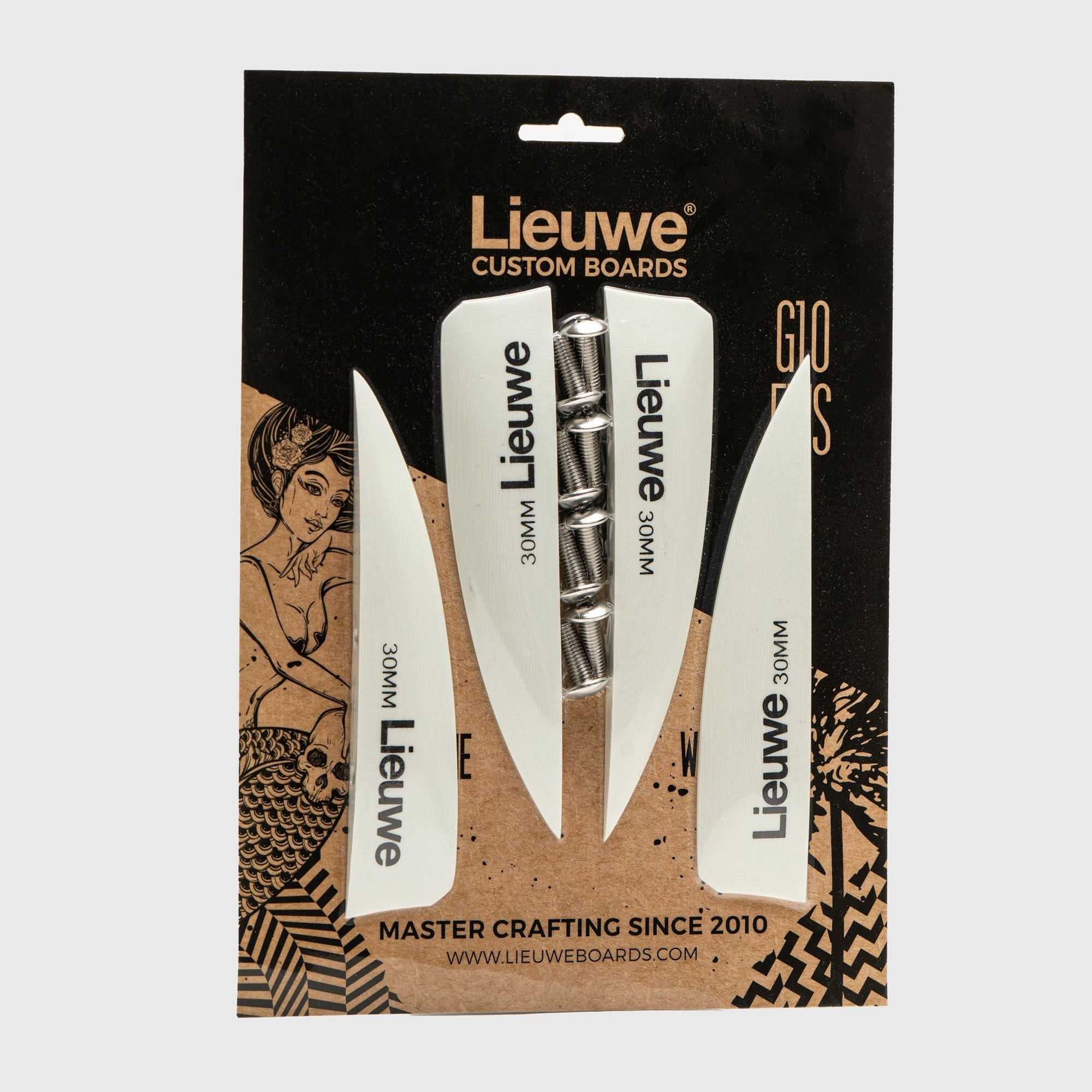 Lieuwe 30mm kiteboard fins