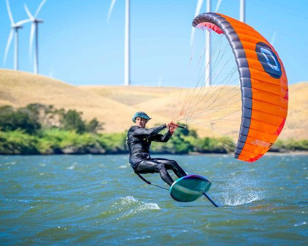 Ozone Afterburner parawing foiling upwind — available in Ireland from Paddy in the Elements, Galway