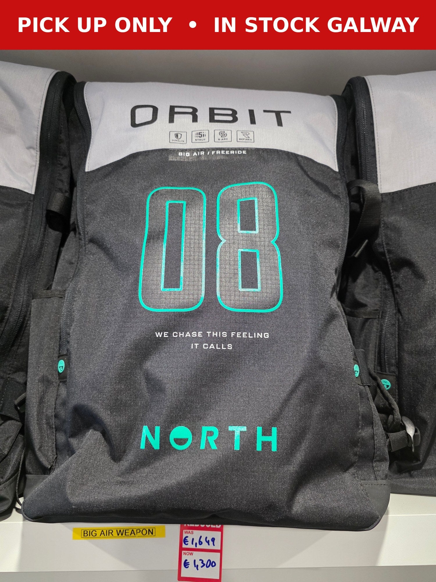 North Orbit 3-kite quiver package - pick up only, in stock Galway