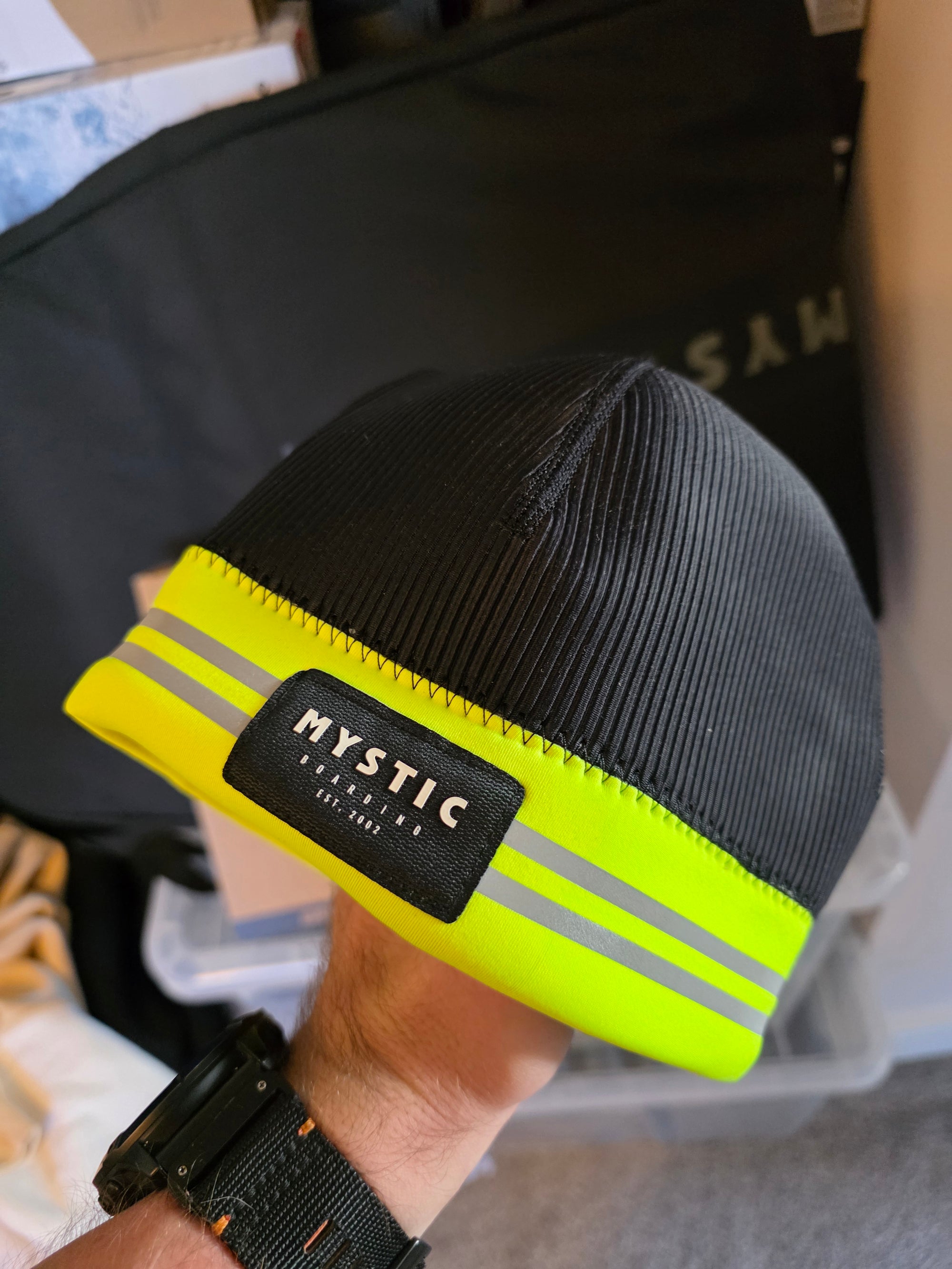 Mystic Reflective Neoprene Beanie 2mm – Flash Yellow