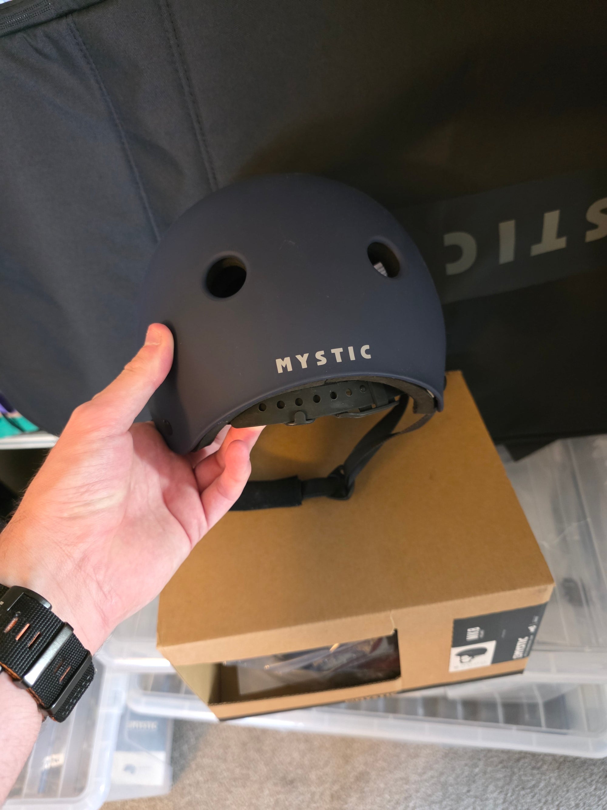 Mystic MK8 helmet night blue side