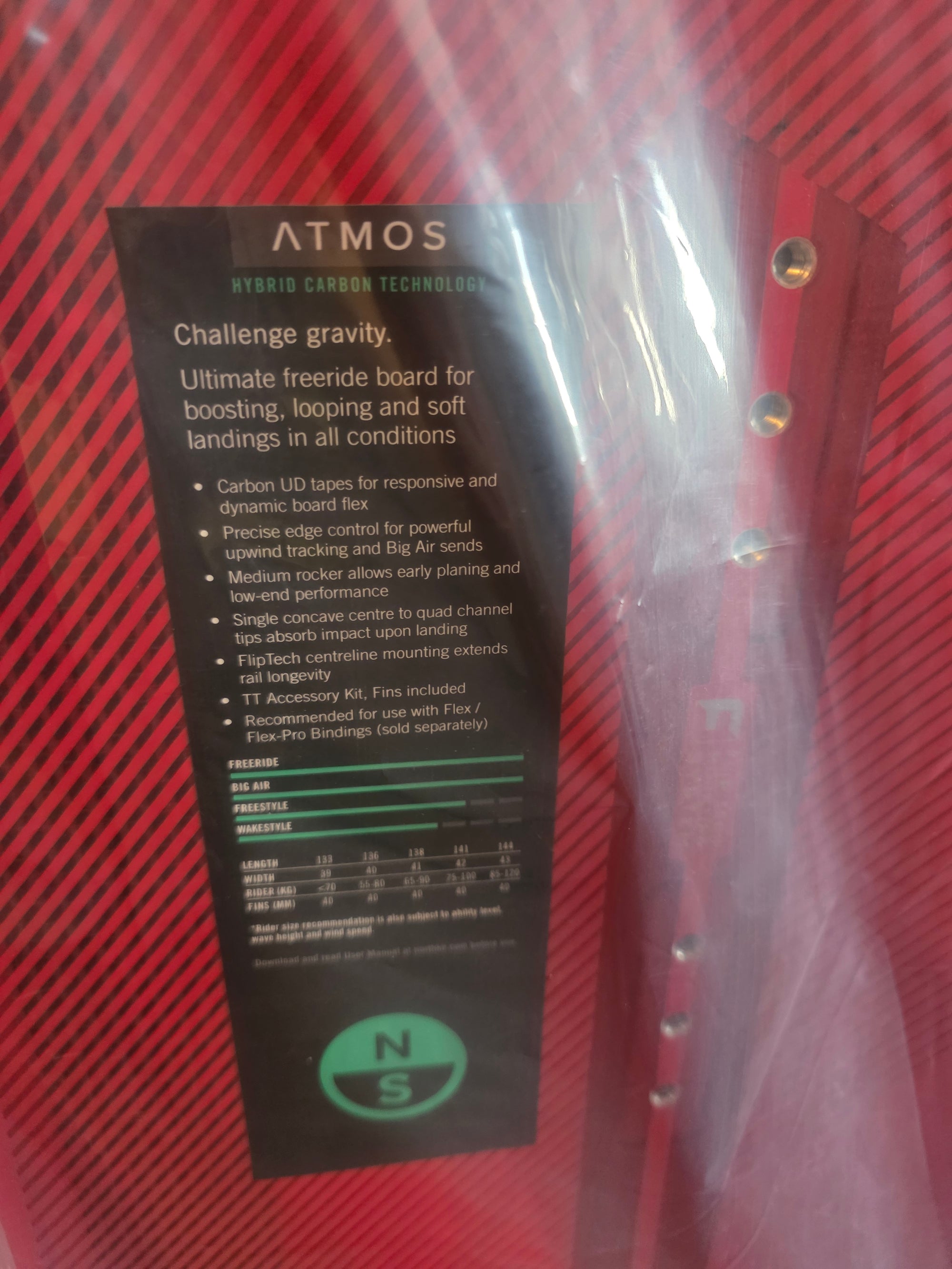 North Sails Atmos Hybrid – 141 &amp; 144 Twintip Kiteboard