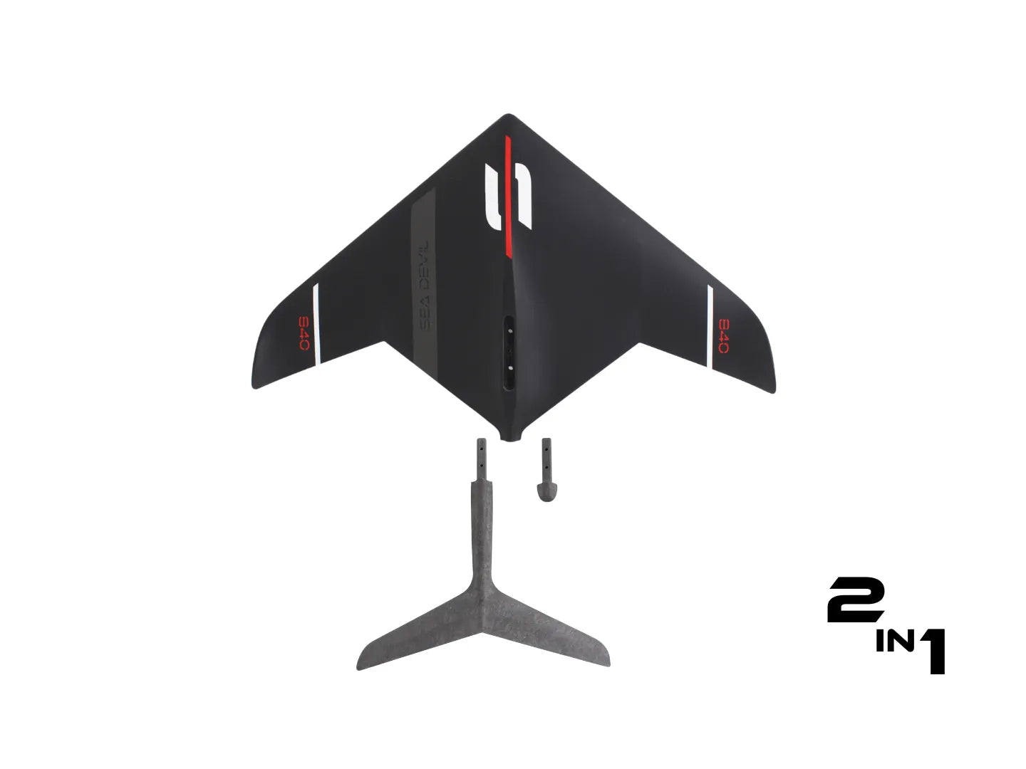 SD840/83 - SABFOIL Sea Devil 840 Full Set | Modular Hydrofoil 2-in-1 + Kraken Mast 83