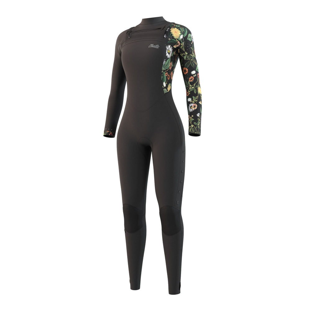 Womens- 2022- Mystic- Jayde Fullsuit 5/4 mm Double Front Zip Black