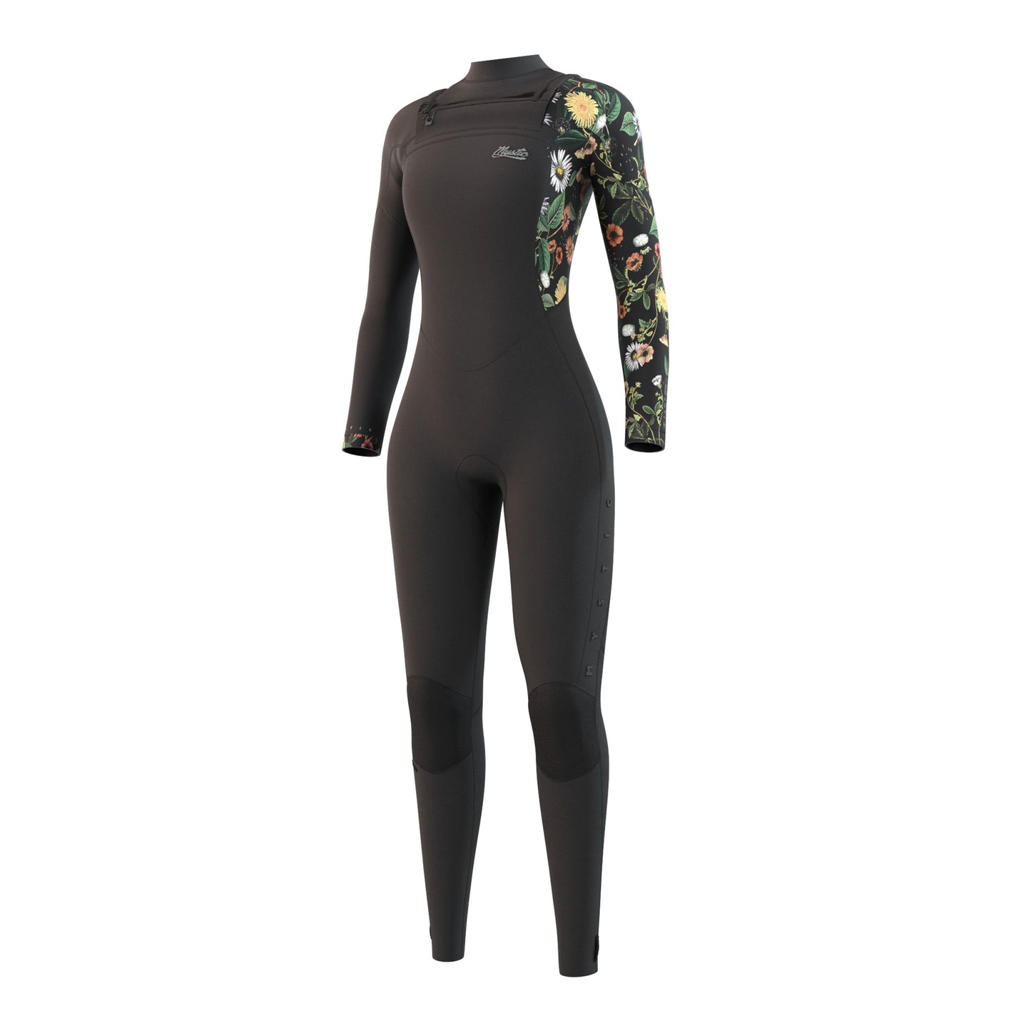 Womens- 2022- Mystic- Jayde Fullsuit 5/4 mm Double Front Zip Black