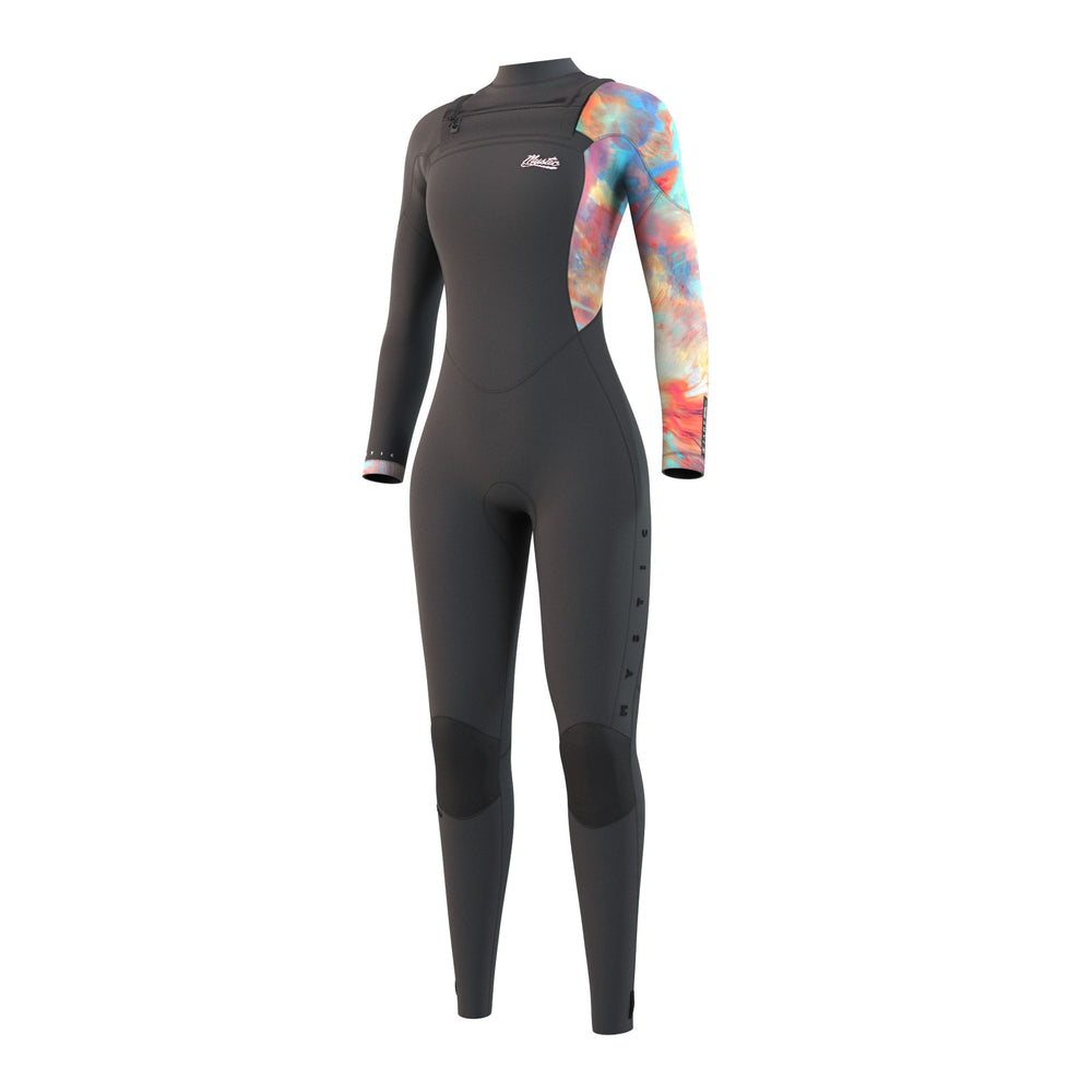 Womens- 2022- Mystic- Jayde Fullsuit 3/2 mm Double Front Zip Black