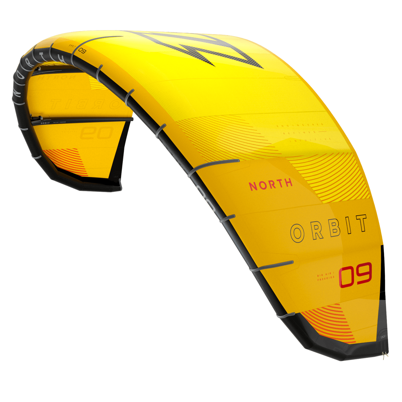 North Orbit 2023 Brand New Design - 8m (King of the Air- Sunset Yellow)